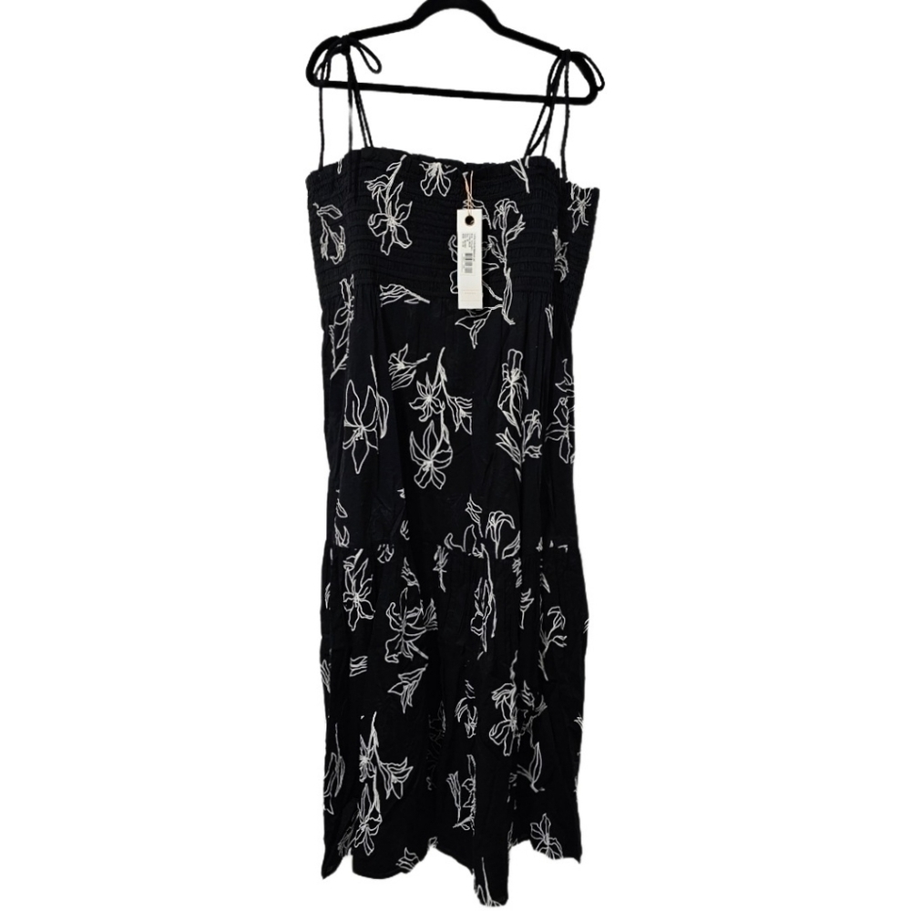 Tanya Taylor Leona Smocked Floral Midi-Dress NWT - Picture 3 of 12